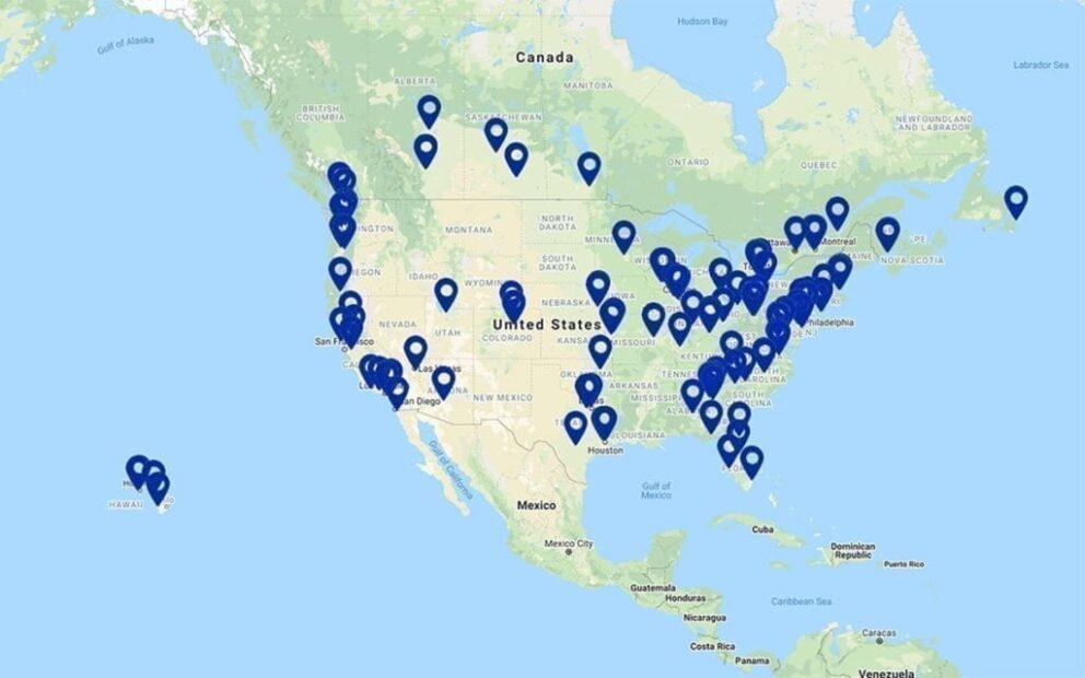 A map of all Access Corp document storage locations